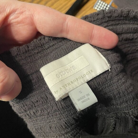 ett:twa Anthropologie Sz S Gauze Boho High Rise Pull On Sulawesi Smocked Joggers - Picture 10 of 12